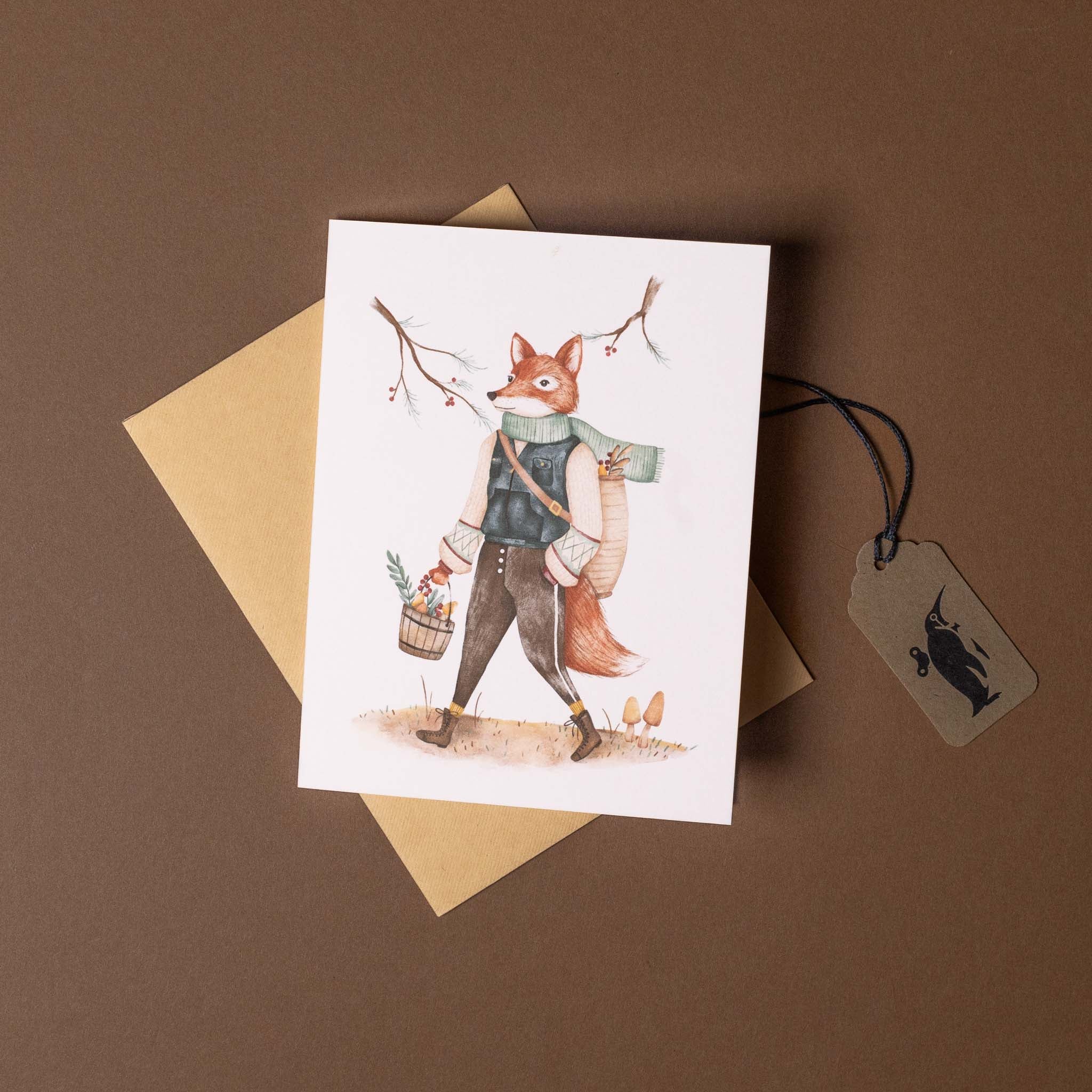 Forest Forager Greeting Card
