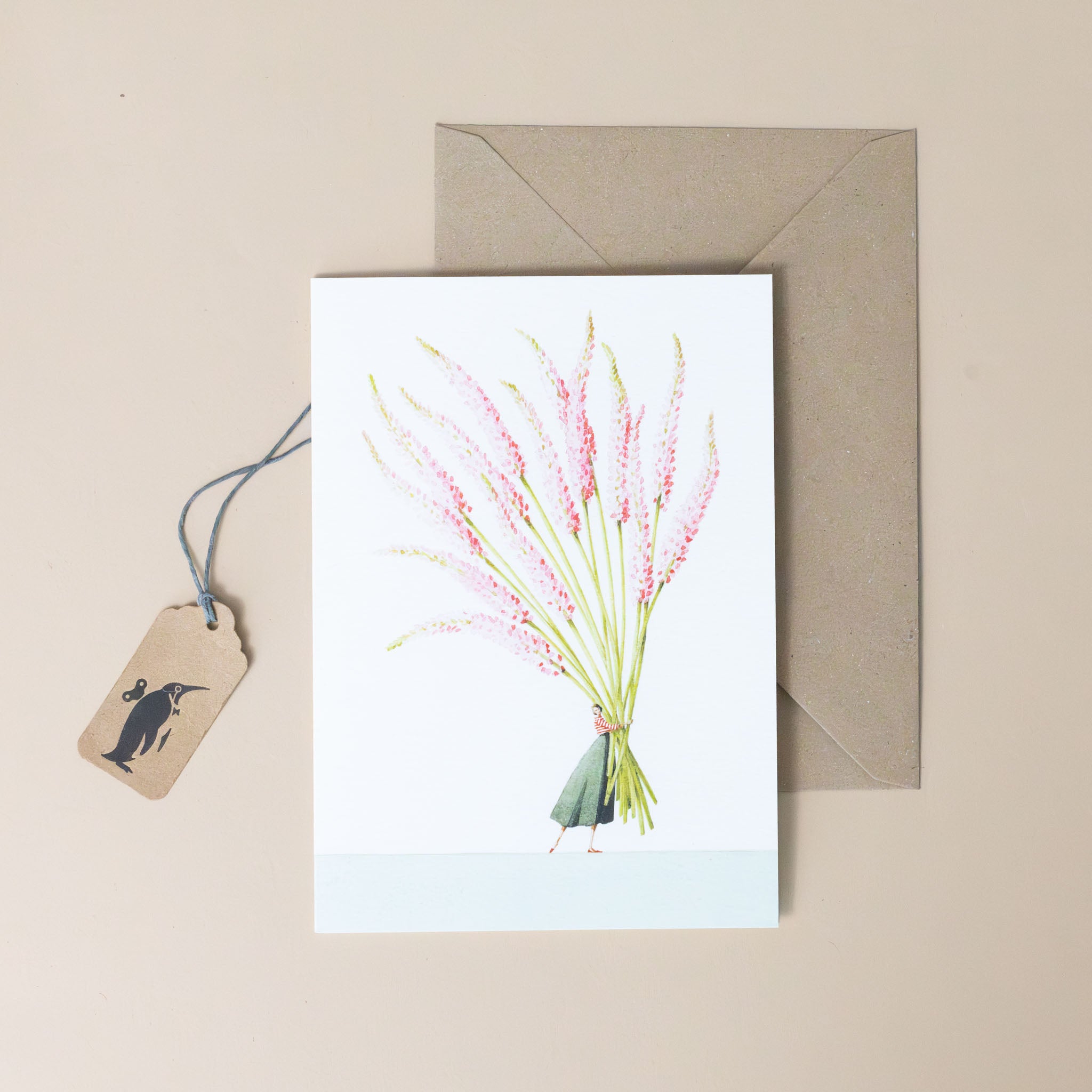 pink-foxtail-bunch-greeting-card