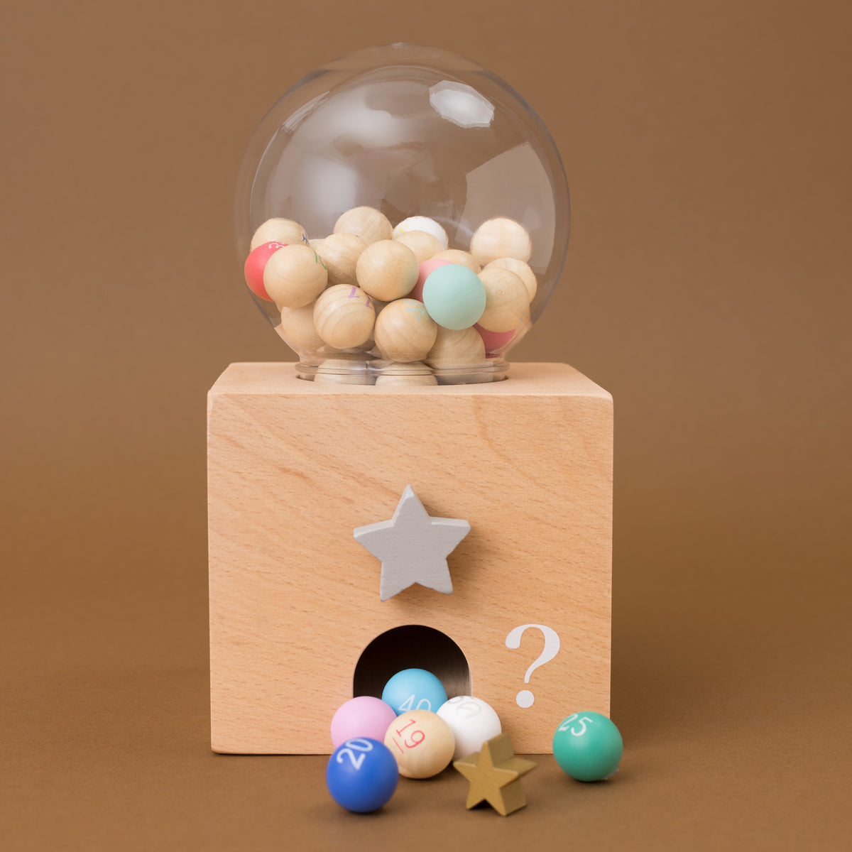 Wooden Gatcha Gumball Machine Bingo Game