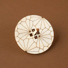 Load image into Gallery viewer, wooden-completed-top-with-fan-etched-fan-pattern