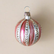 Load image into Gallery viewer, german-glass-ornament-ball-with-red-stripes