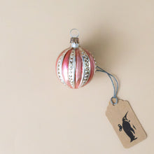 Load image into Gallery viewer, german-glass-ornament-ball-with-red-stripes