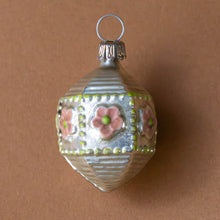 Load image into Gallery viewer, german-glass-ornament-hexagon-with-rose-flowers