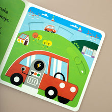Load image into Gallery viewer, Electric Car Illiustration from Go Green! My First Pull-the-Tab Eco Book