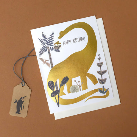 shimmery-gold-dinosaur-birthday-greeting-card