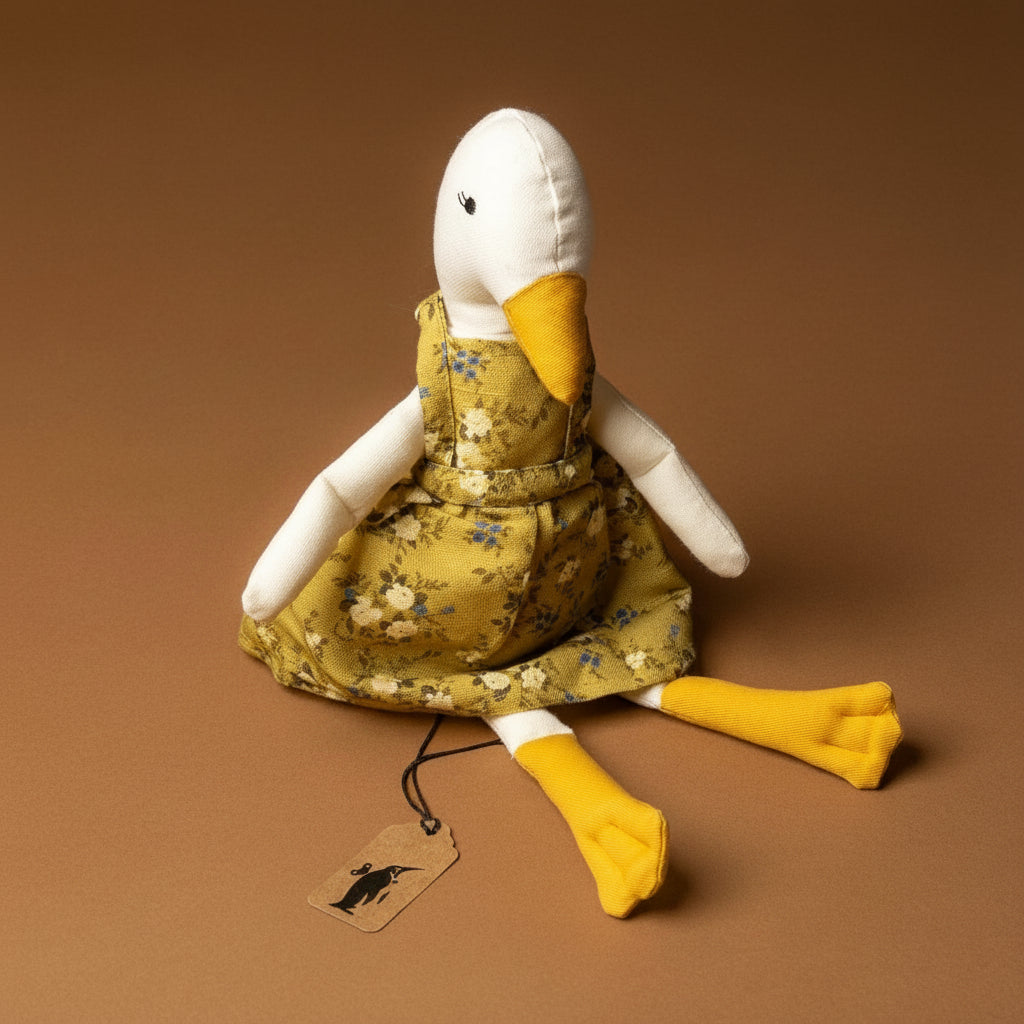 gold-meadow-goose-stuffed-animal-with-dress
