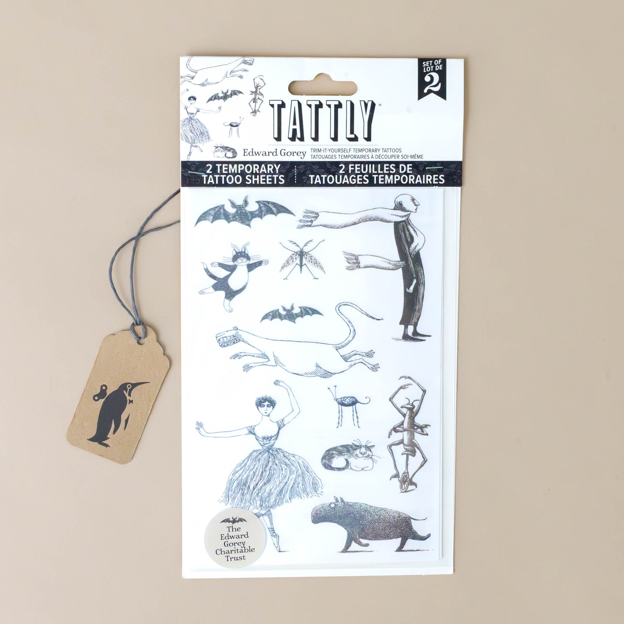 goreys-creatures-and-figures-temporary-tattoo-sheet