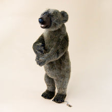 Load image into Gallery viewer, grizzly-bear-standing-small-with-wrapped-arms-and-bark-colored-fur