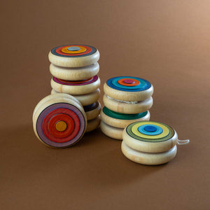 side-view-of-colorful-yo-yos