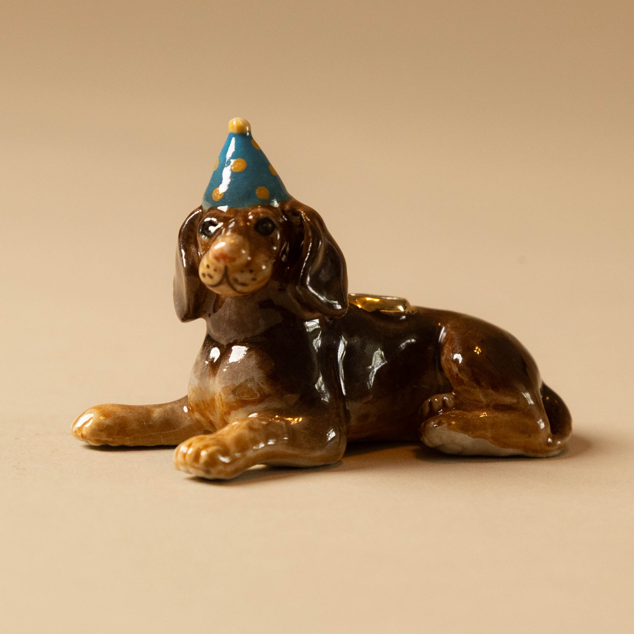 Heirloom Porcelain Cake Topper | Dachshund