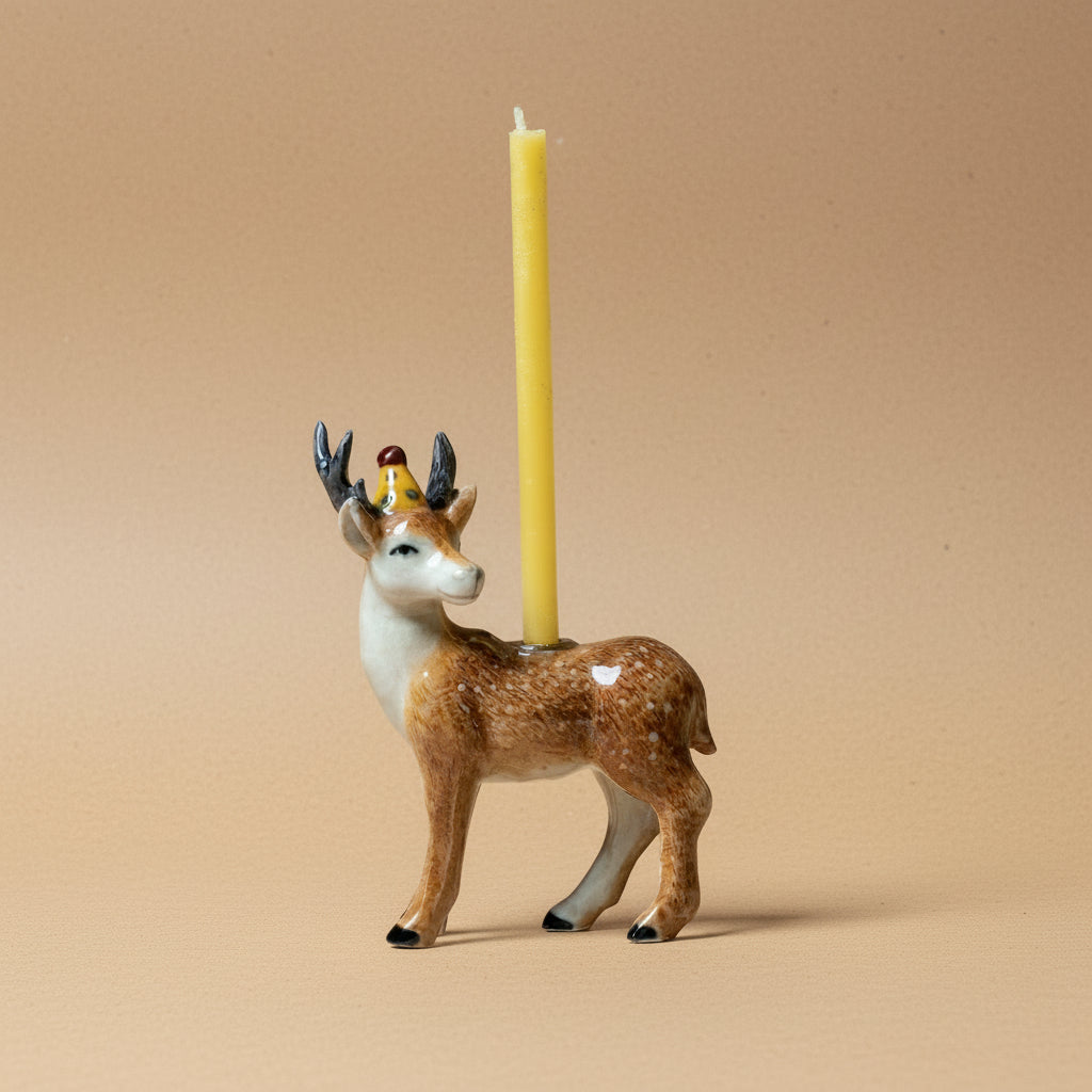 Heirloom Porcelain Cake Topper | Stag