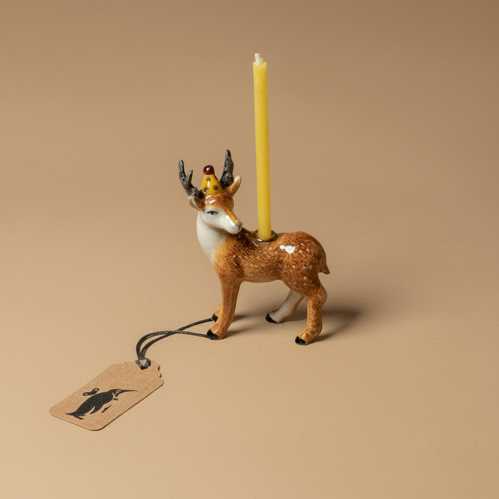 Heirloom Porcelain Cake Topper | Stag