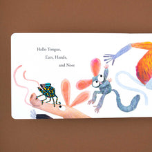 Load image into Gallery viewer, Hello Tongue, Ears, Hands, and Nose from Hello Hello Book by Brendan Wenzel