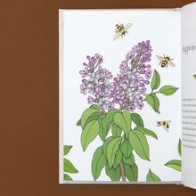Load image into Gallery viewer, illustration-of-bees-flying-to-lilac-tree