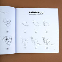 Load image into Gallery viewer, interior-page-showing-an-example-how-to-draw-a-kangaroo-step-by-step