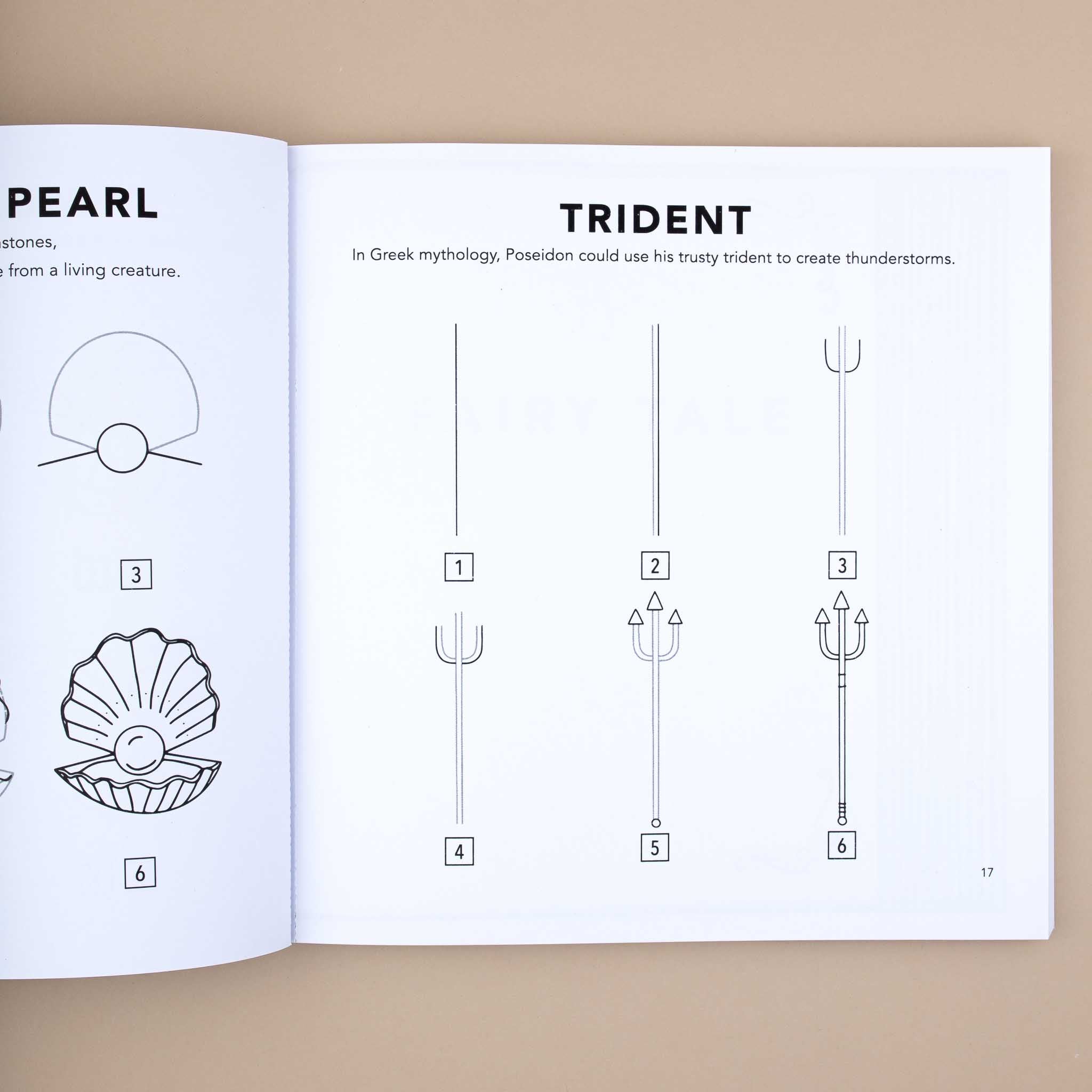 Drawing a Trident Page from How to Draw Magical Things for Kids Book by Alli Koch