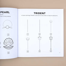 Load image into Gallery viewer, Drawing a Trident Page from How to Draw Magical Things for Kids Book by Alli Koch