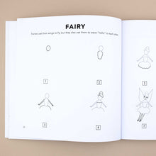 Load image into Gallery viewer, Drawing a Fairy Page from How to Draw Magical Things for Kids Book by Alli Koch