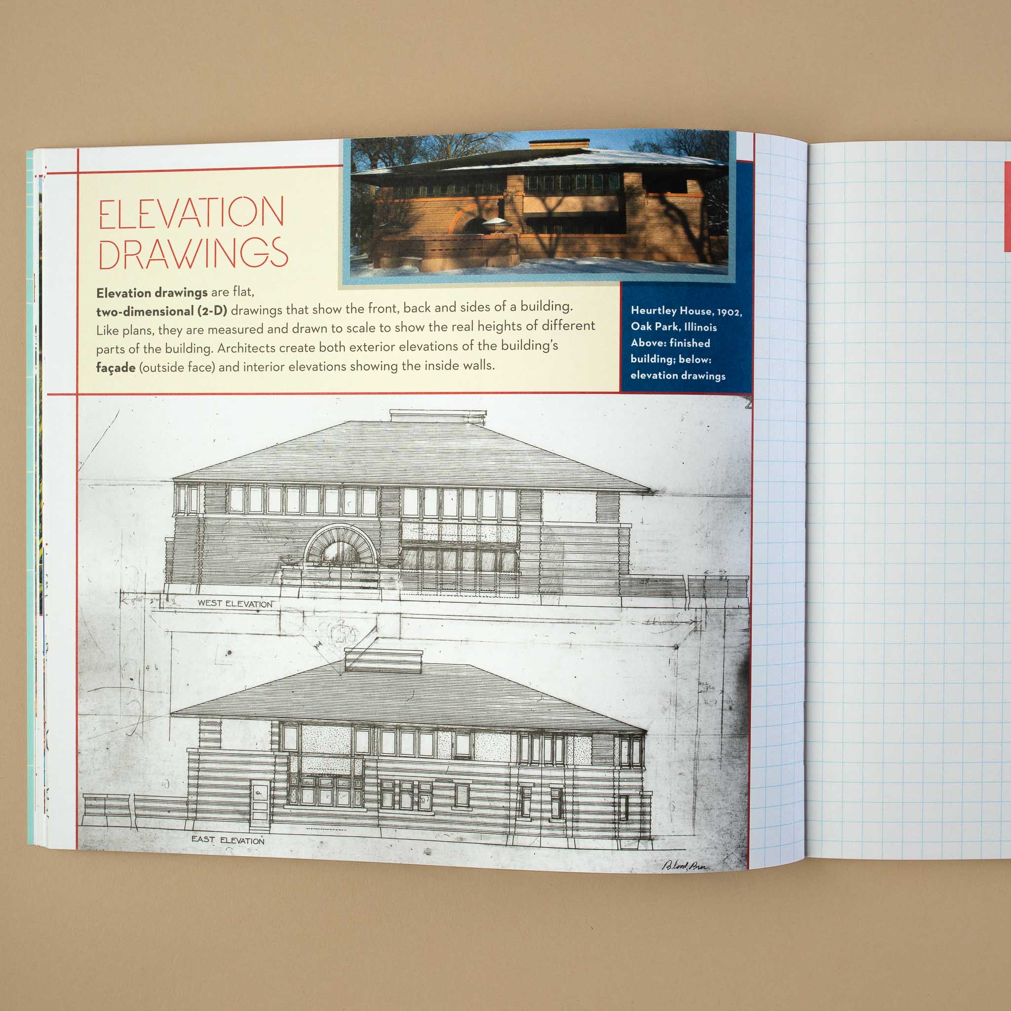 Blueprints and Architecture for Kids Inspired by Frank Lloyd