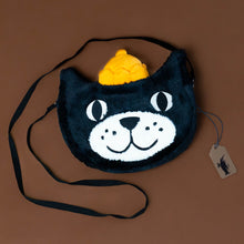 Load image into Gallery viewer, jellycat-bag-black-cat-with-white-nose-and-orange-cap