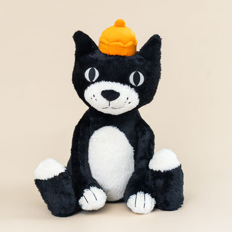 jellycat-huge-black-and-white-cat-with-orange-hat-stuffed-animal