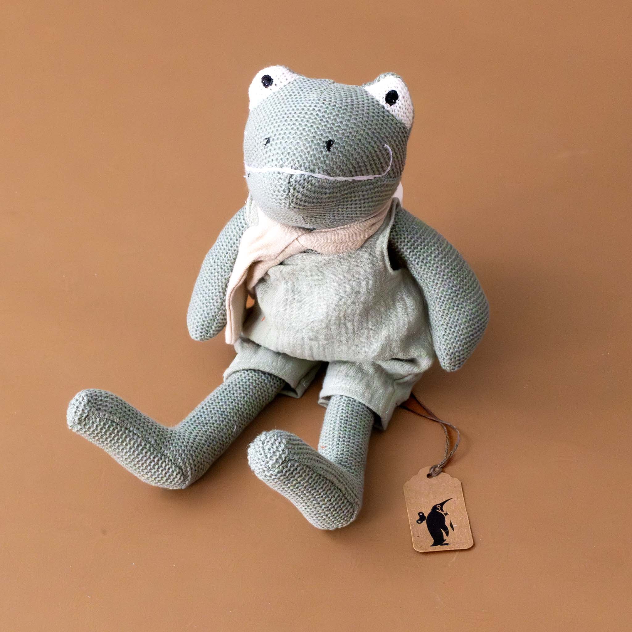 jeremy-the-frog-plush-rattle-with-coveralls-and-scarf