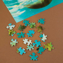 Load image into Gallery viewer, puzzle-pieces-showing-aqua-and-green-illustration