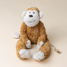Load image into Gallery viewer, stuffed-animal-junglie-monkey-cream-face-and-paws-with-carmel-colored-body