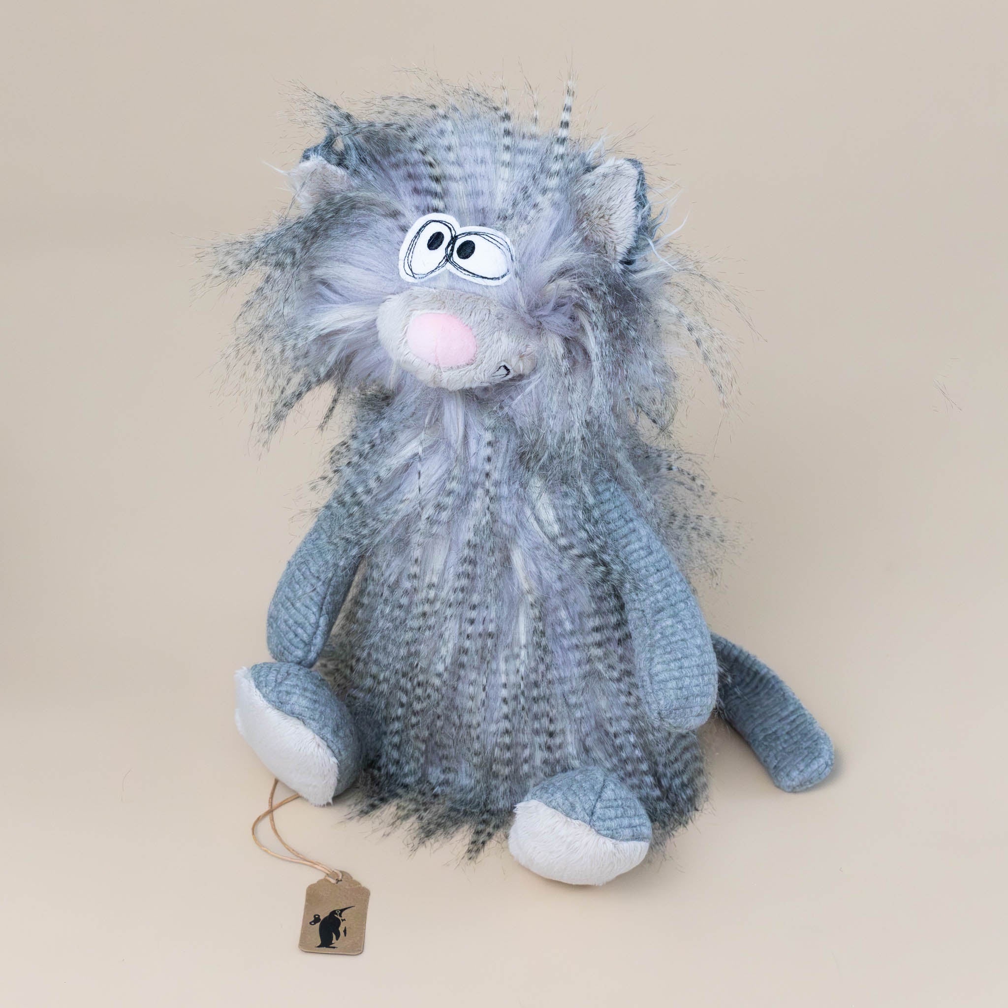 kiez-monz-wildly-fluffy-stuffed-animal-grey-with-black-and-white-fur