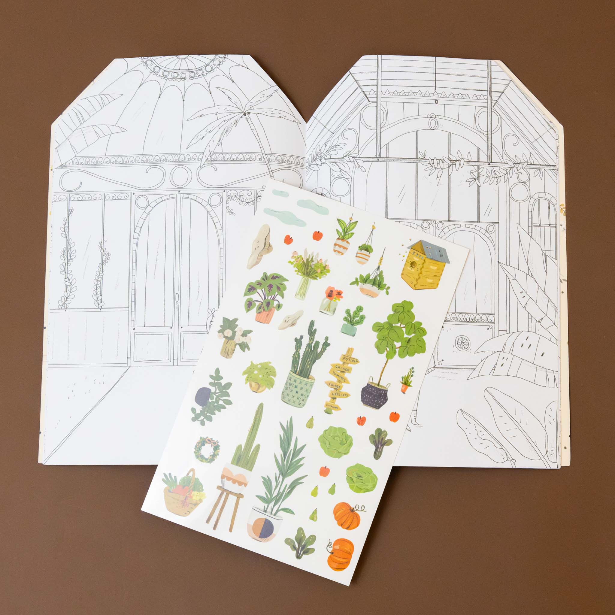 page-of-colorful-plant-stickers-to-put-in-an-atrium