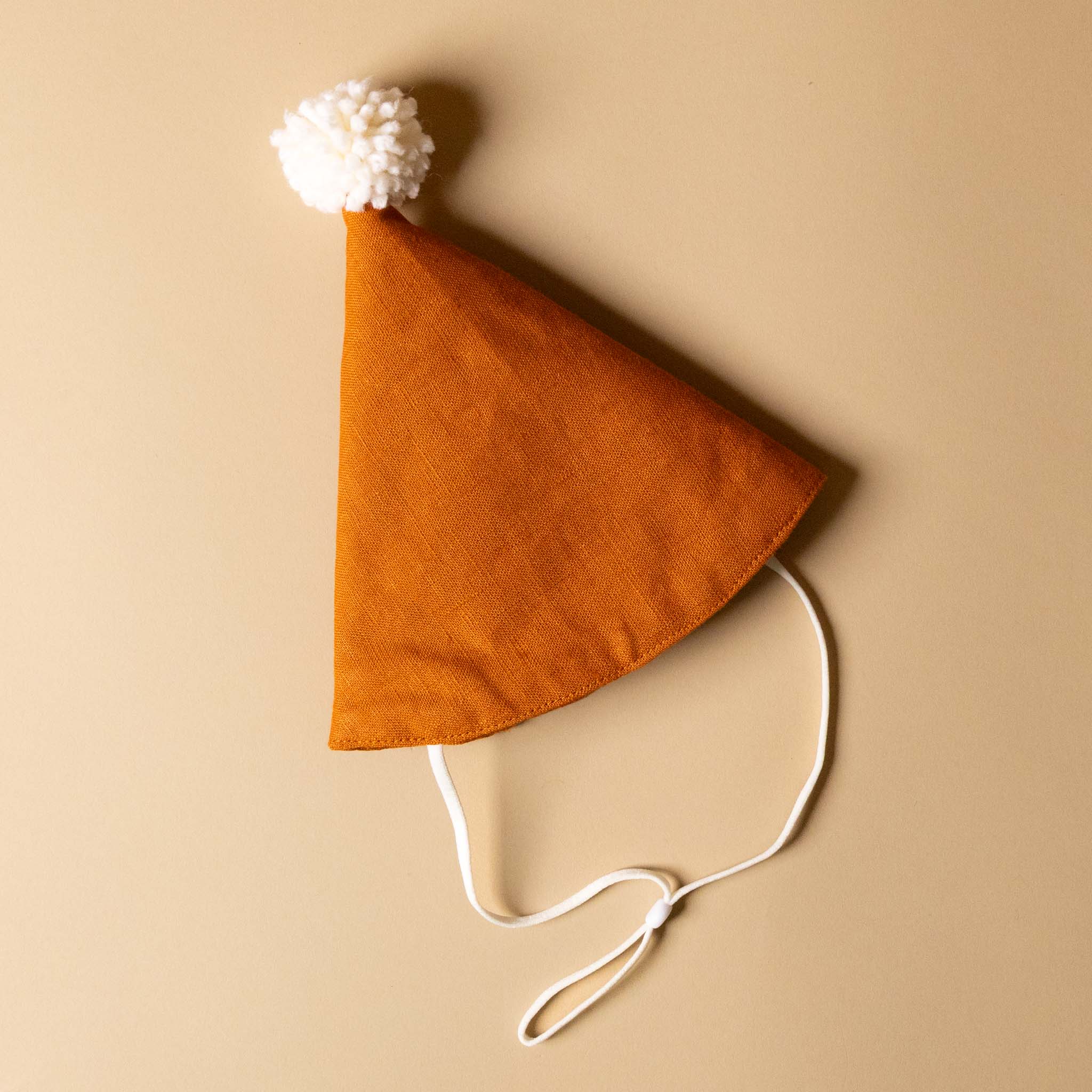 linen-party-hat-burnt-orange