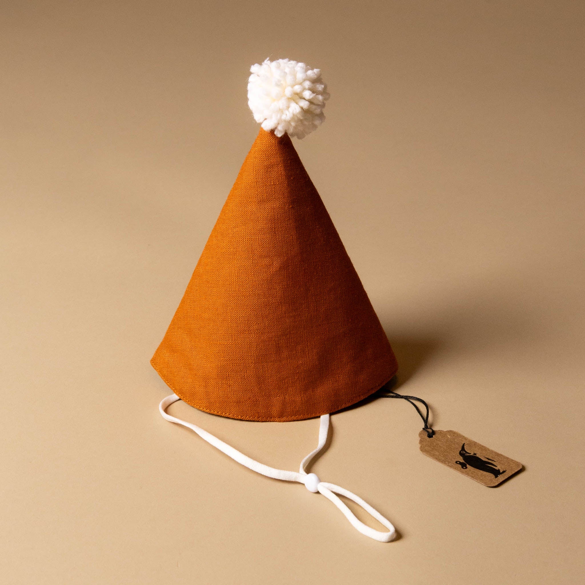 linen-party-hat-burnt-orange