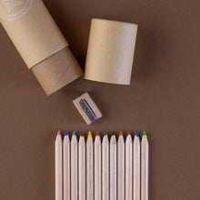 Load image into Gallery viewer, little-colored-pencil-set-in-a-tube-with-shapener