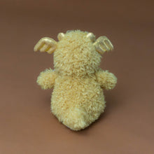 Load image into Gallery viewer, back-of-little-fluffy-golden-dragon-with-sparkly-gold-ears-