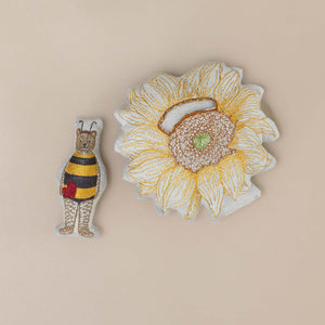 little-embroidered-pocket-pillow--bee-mine-sunflower-with-bear-in-bee-costume-holding-hear