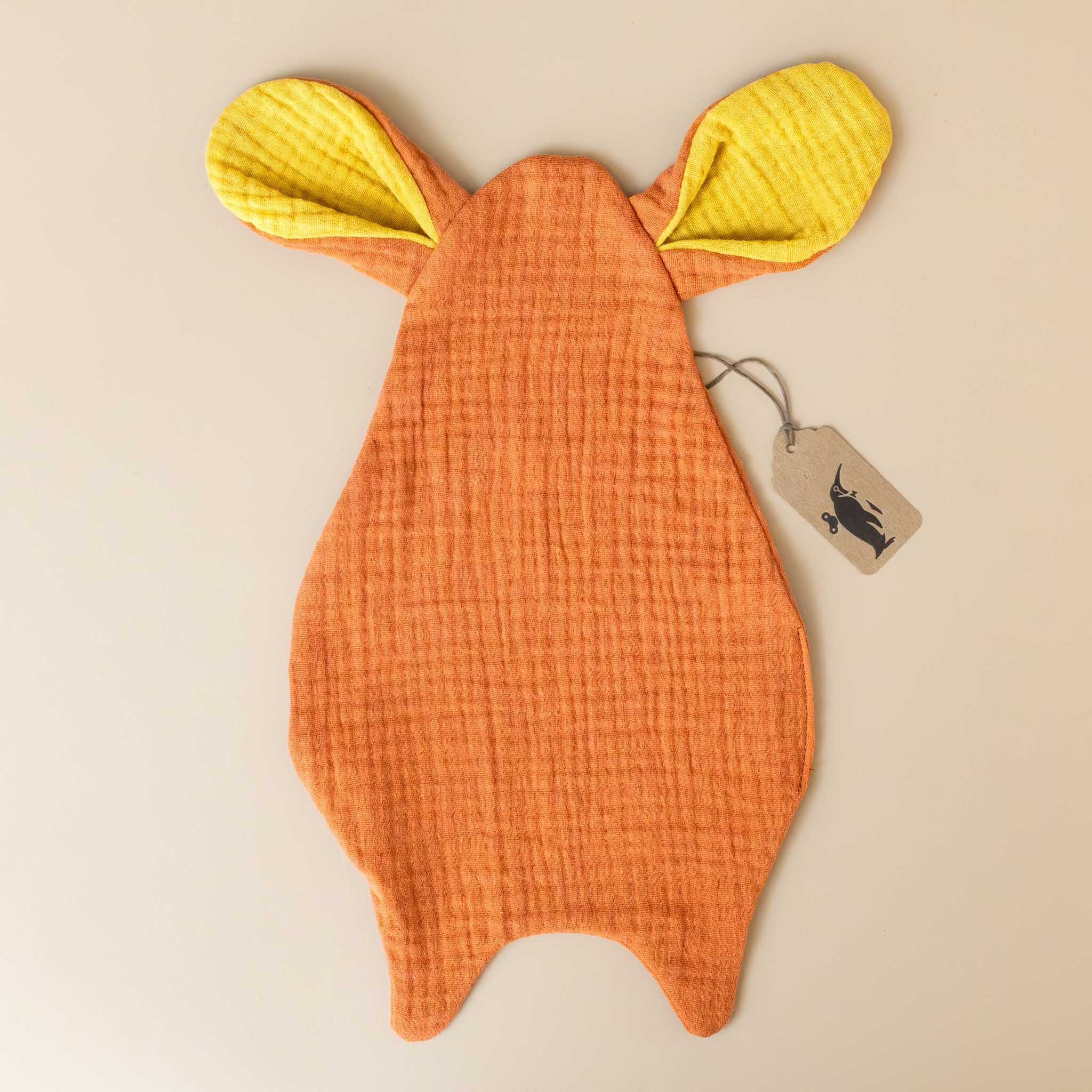 Little Organic Cotton Muslin Bunny Lovie | Clay