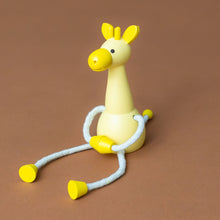 Load image into Gallery viewer, little-palimal-friend-yellow-giraffe-sitting-with-arms-connected-and-legs-outstretched