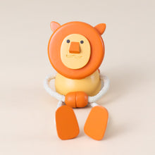 Load image into Gallery viewer, little-palimal-friend-wooden-orange-lion-with-connected-arms-tail-and-outstretched-legs