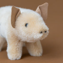 Load image into Gallery viewer, blush-colored-little-piggy-stuffed-animal-standing-with-triangled-sueded-ears-snout-and-clear-eyes