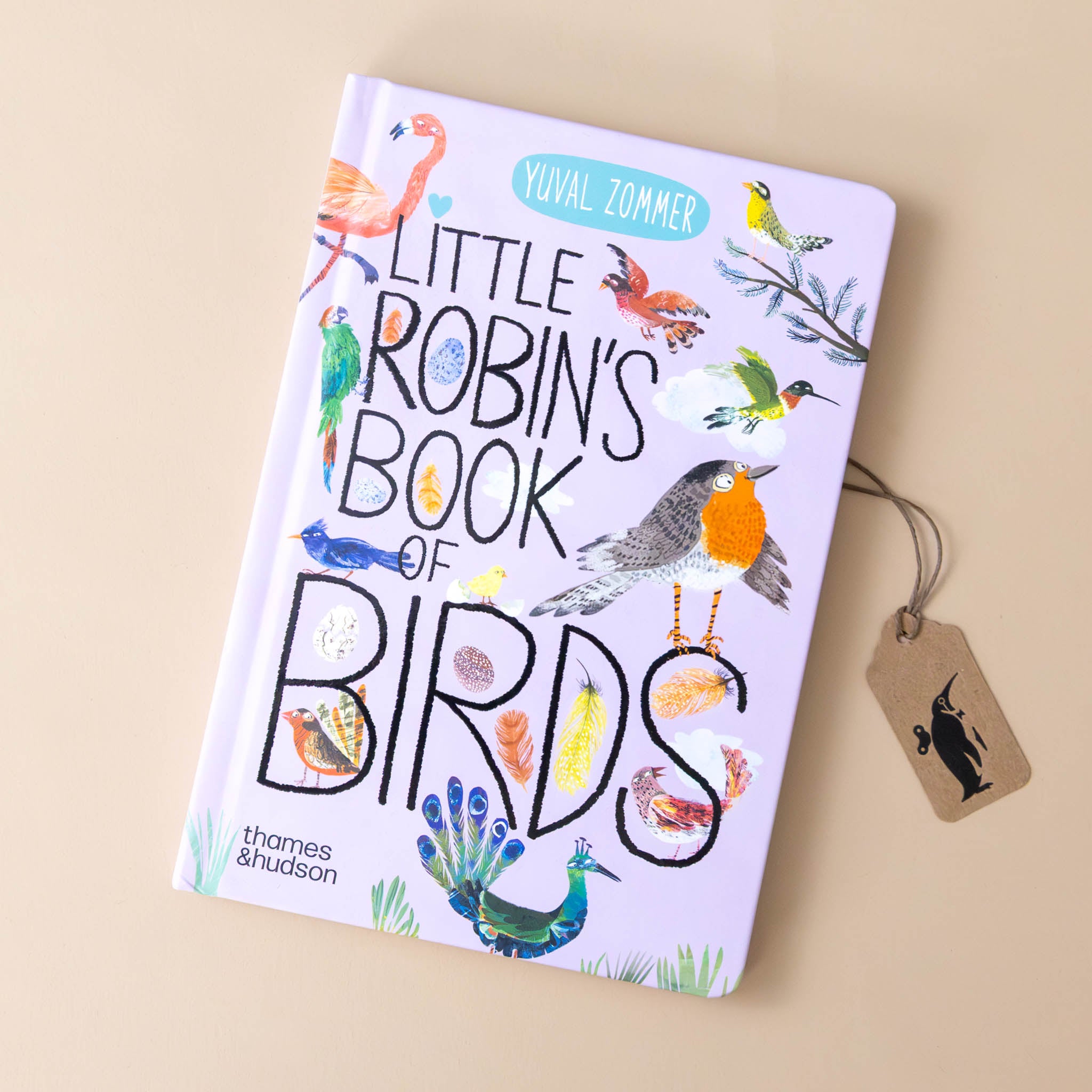 little-robins-book-of-birds-lavender-cover-with-a-large-variety-of-birds-peacock-robin-flamingo-and-others