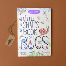 Load image into Gallery viewer, little-snails-book-of-bugs-cover-with-snail-and-other-insects-walking-through-grass-and-about-the-letters-of-the-title