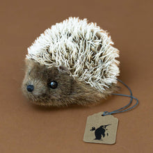 Load image into Gallery viewer, little-stachel-brown-mohair-hedgehog-stuffed-animal