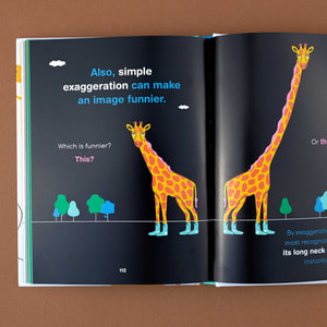Exaggeration makes an image funnier from LOL 101 | A Kid's Guide to Writing Jokes Book by David Roth and Rinee Shah