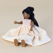 Load image into Gallery viewer, lola-wooden-doll-sitting