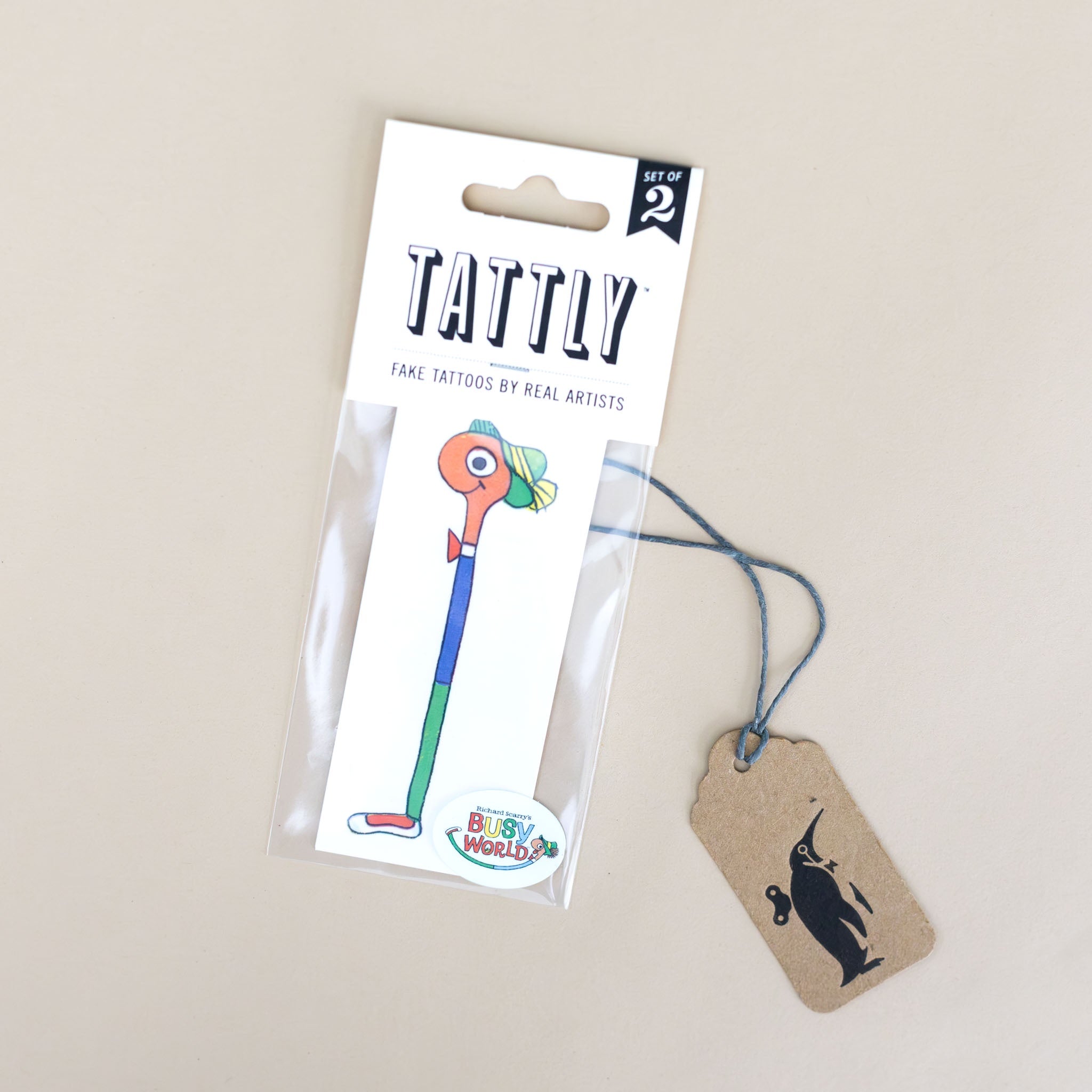 Lowly Worm Temporary Tattoo Pair pucciManuli