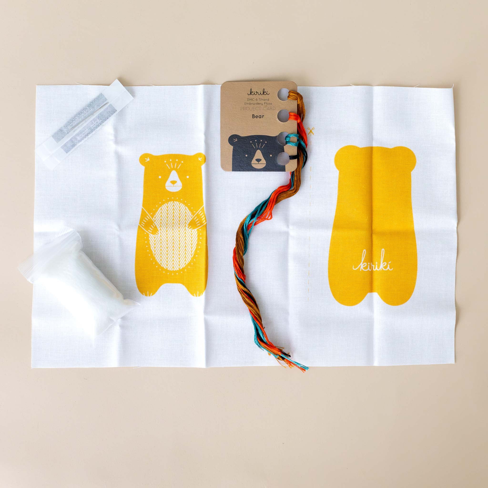 Make Your Own Embroidered Animal Kit | Bear