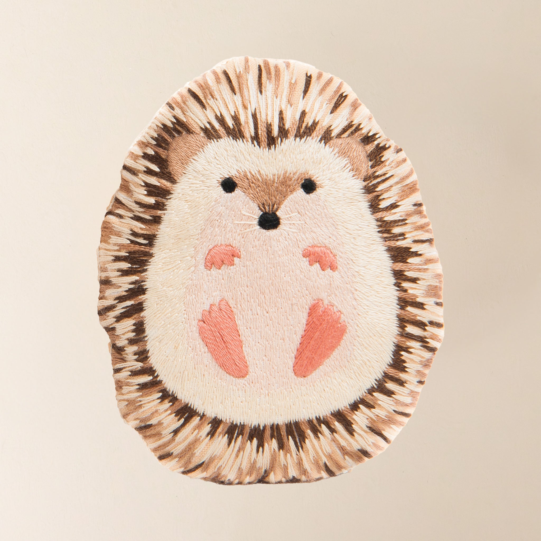 make-your-own-embroidered-animal-kit-hedgehog-finished-plushie