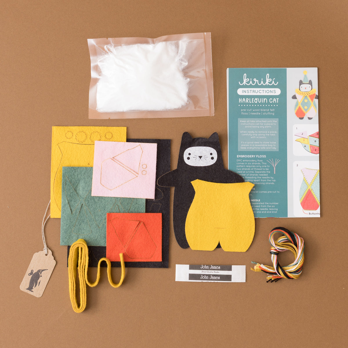 make-your-own-felt-animal-kit--harlequin-cat-AL