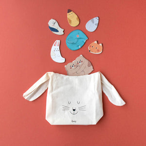 otter-bunny-cubs-elephant-mouse-fox-chick-babies-and-parent-puzzles-and-bag