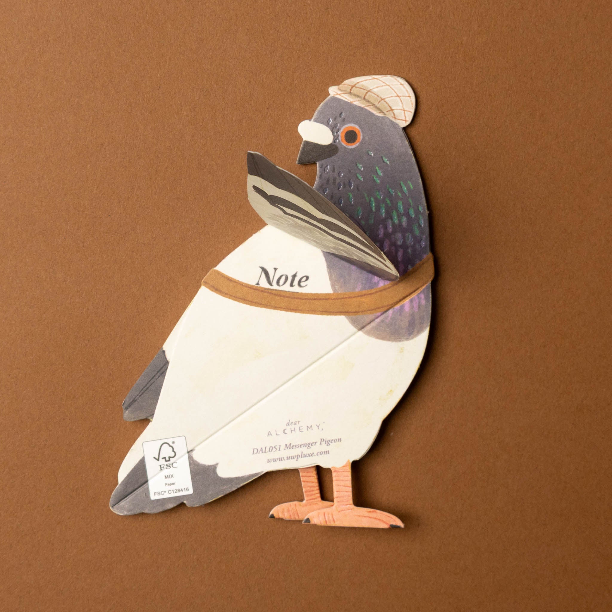 messenger-pigeon-pop-up-greeting-card-note-space